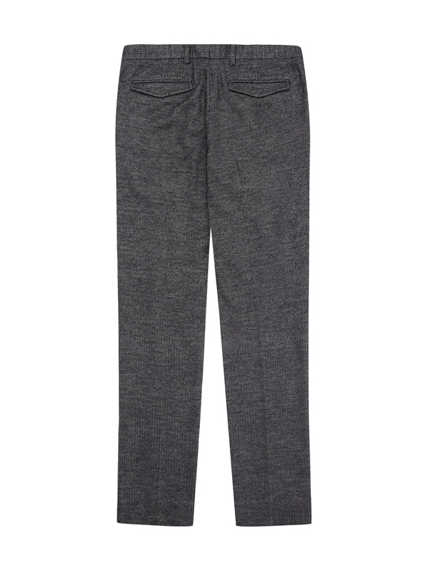 Wool Check Set-up Pants_Grey