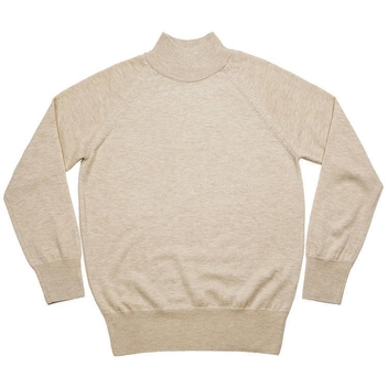 Extrafine Merino Wool Mock-neck (Beige)