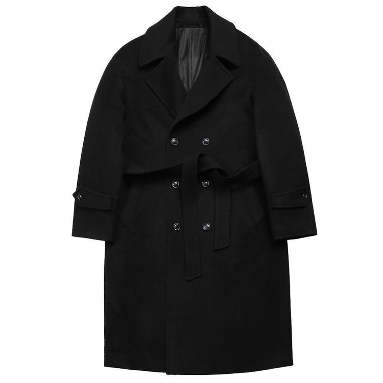 Cashmere Double Coat (Black)