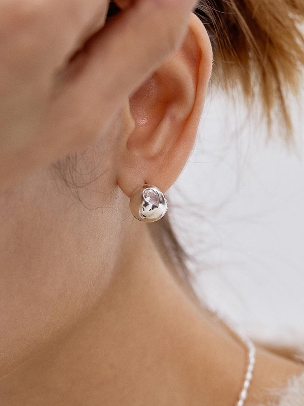 Water drop Cubic One-Touch Earring EC1927