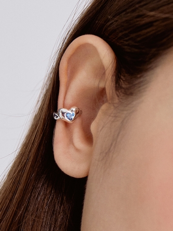 (SILVER925) Heart Cubic Earcuff EC1935