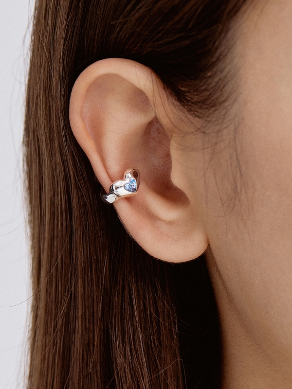 (SILVER925) Heart Cubic Earcuff EC1935