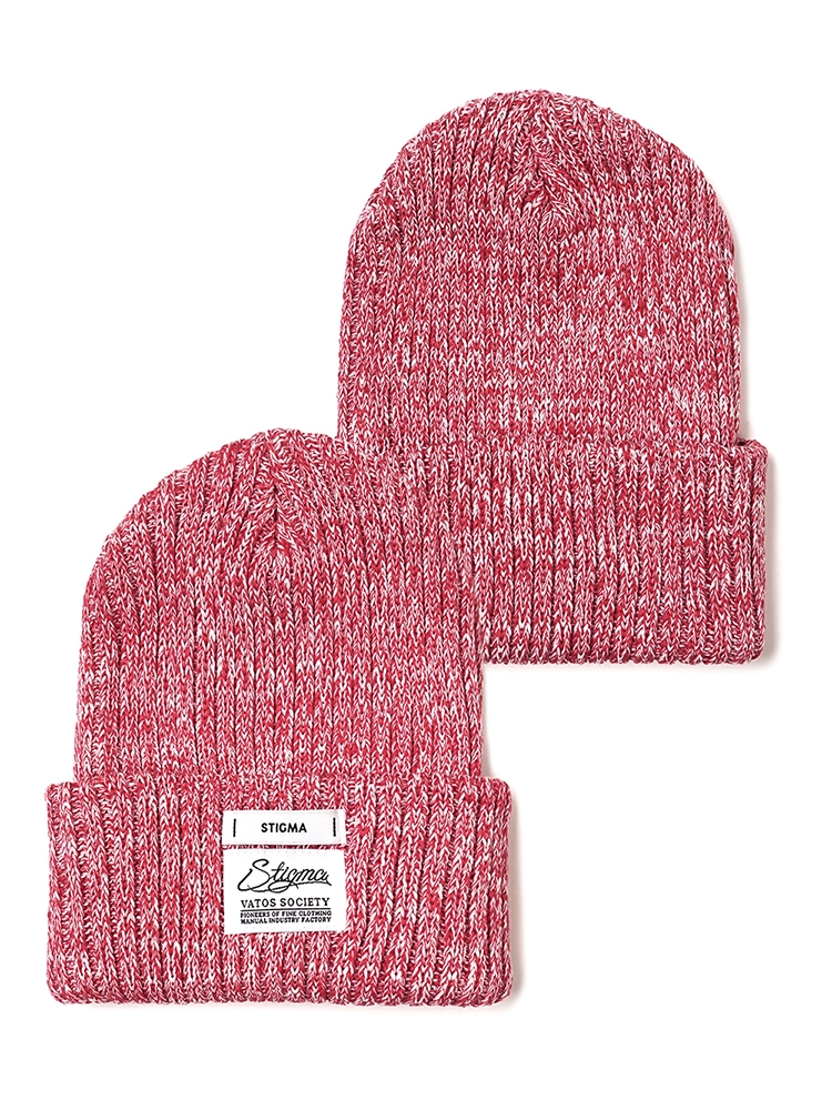 22 MELANGE BEANIE RED