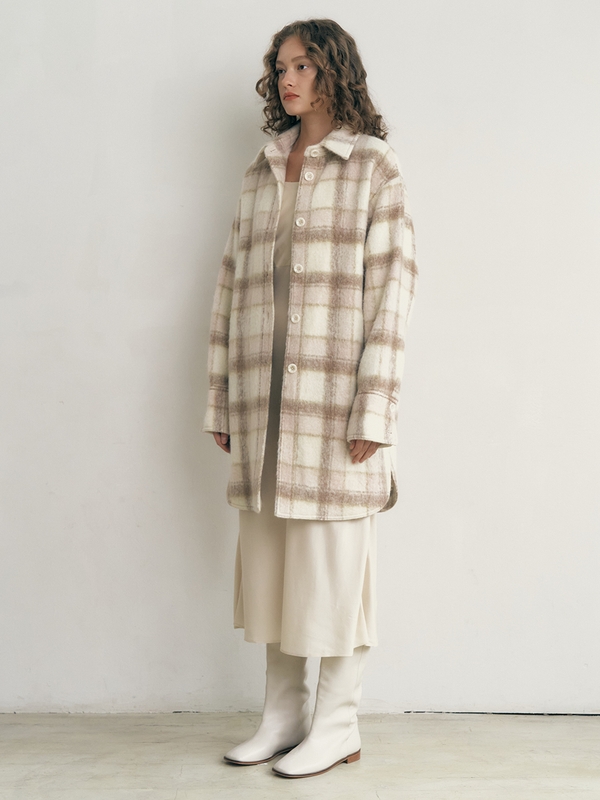 Charlotte Alpaca Long Coat_Check