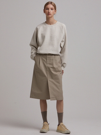 Middle H-line skirt (beige)