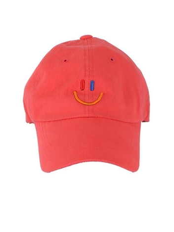 LaLa Smile Ball Cap(라라 스마일 볼캡)[Red]