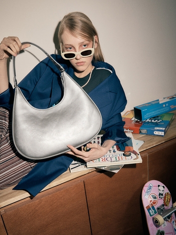 Eta Bag Silver Velvet