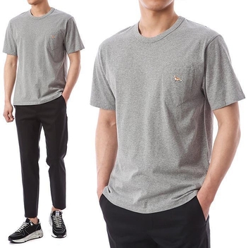 메종키츠네 골드폭스 패치 티셔츠/GM00116KJ0008 GM