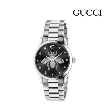 구찌 GUCCI YA1264136 G-Timeless 남녀공용시계 메탈 꿀벌