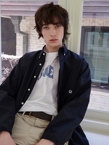 TM PLAIN NYLON STRING SHIRKET_DARK NAVY