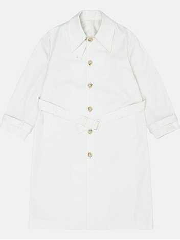 SOLOTEX SINGLE TRENCH COAT_IVORY