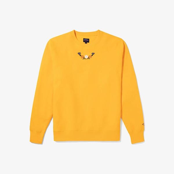 [해외] NOAH 노아 EMBROIDERED CREW NECK 골드