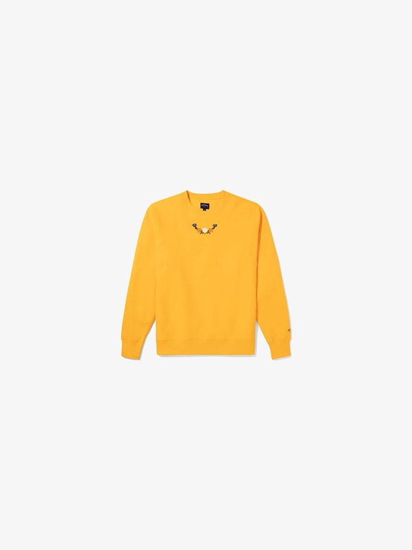 [해외] NOAH 노아 EMBROIDERED CREW NECK 골드