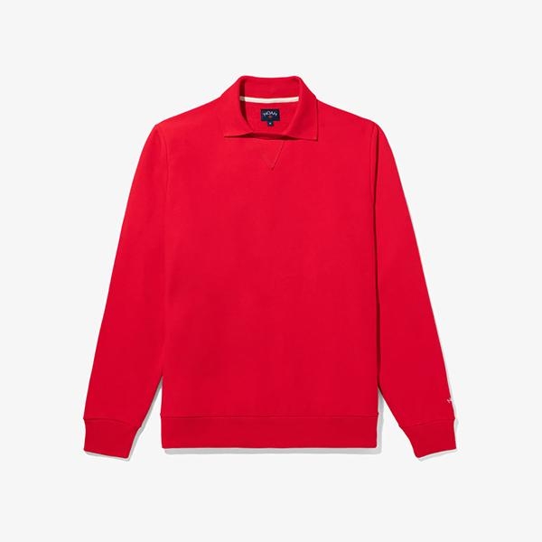 [해외] NOAH 노아 POLO COLLAR CREW NECK 레드