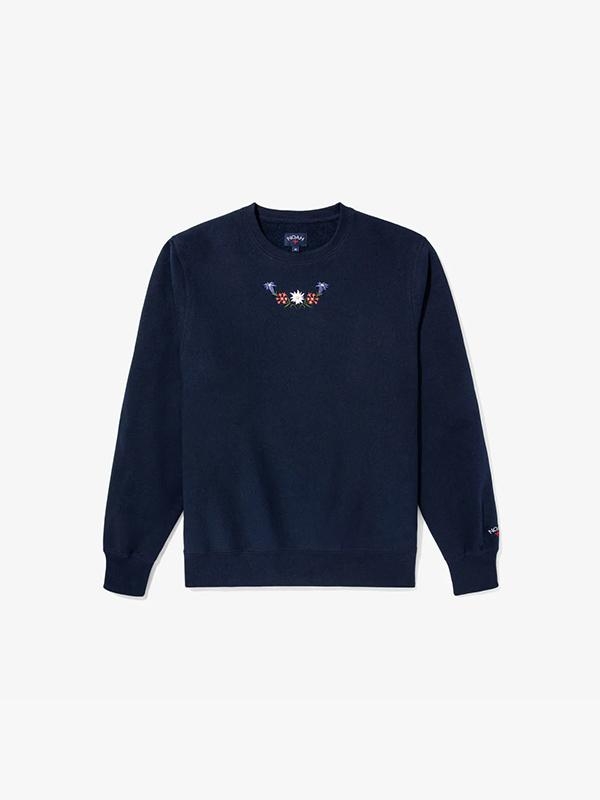 [해외] NOAH 노아 EMBROIDERED CREW NECK 네이비