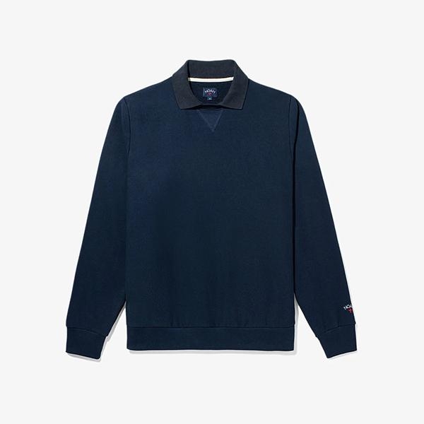 [해외] NOAH 노아 POLO COLLAR CREW NECK 네이비