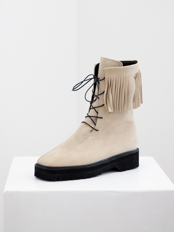 BOHEME FRINGE  ANKLE BOOTS 보엠 프린지 앵클부츠 22F08IV