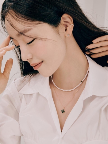 14K 럭키 클로버 피어싱_JAJEWF101