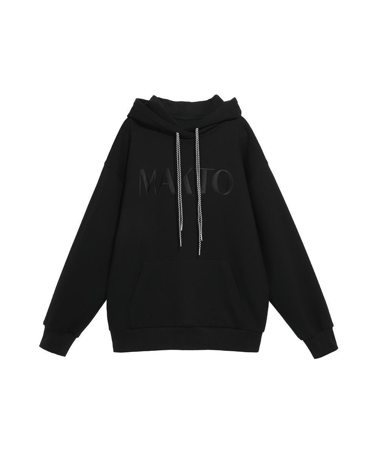 DYNAMIC BLACK LOOSE FIT HOOD TEE MBCSTO010BK