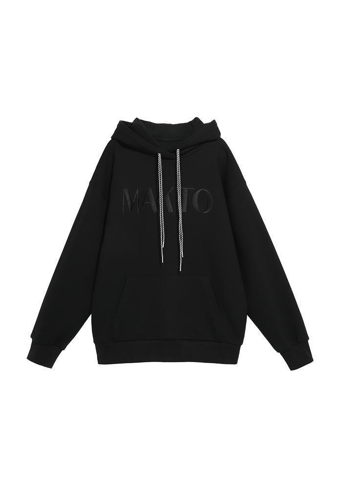 DYNAMIC BLACK LOOSE FIT HOOD TEE MBCSTO010BK