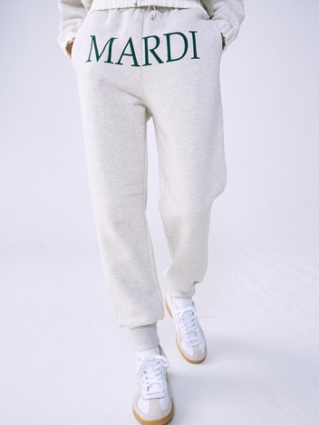[위즈특가][단독] SWEAT JOGGER MARDI PRINTED_OATMEAL