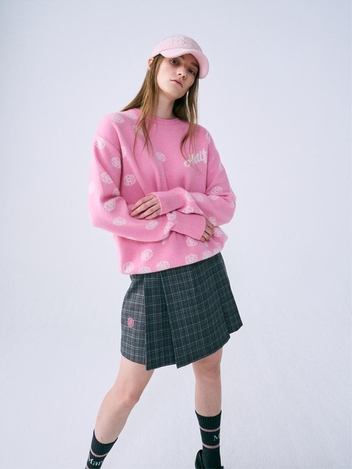 [위즈특가]PLAID PLEATS MINI SKIRT_GREY