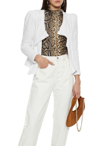 Carta Frayed Cotton-Blend Boucle Jacket