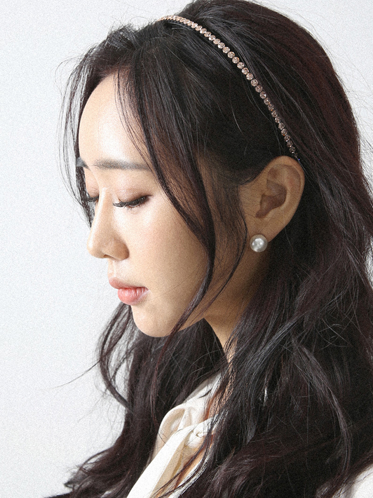 RACOHA | Colory pop hairband 컬러리팝 한줄 큐빅 럭셔리 헤어밴드 Colory pop hairband 컬러리팝 한줄 큐빅 럭셔리 헤어밴드