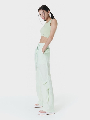 Two-tuck string slim wide pants MINT MBCSPA002MT