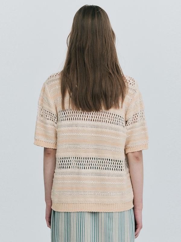 Crochet Knit Top_Light Yellow