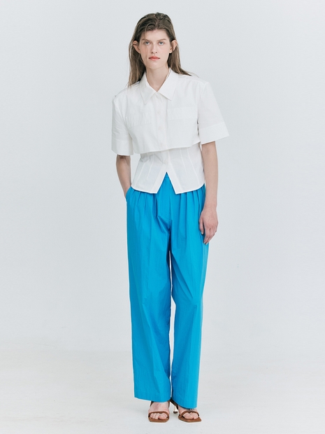 Summer Tuck Pants_Blue