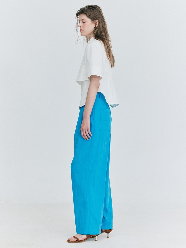 Summer Tuck Pants_Blue