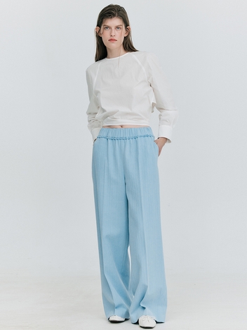 Color Banding Pants_Blue