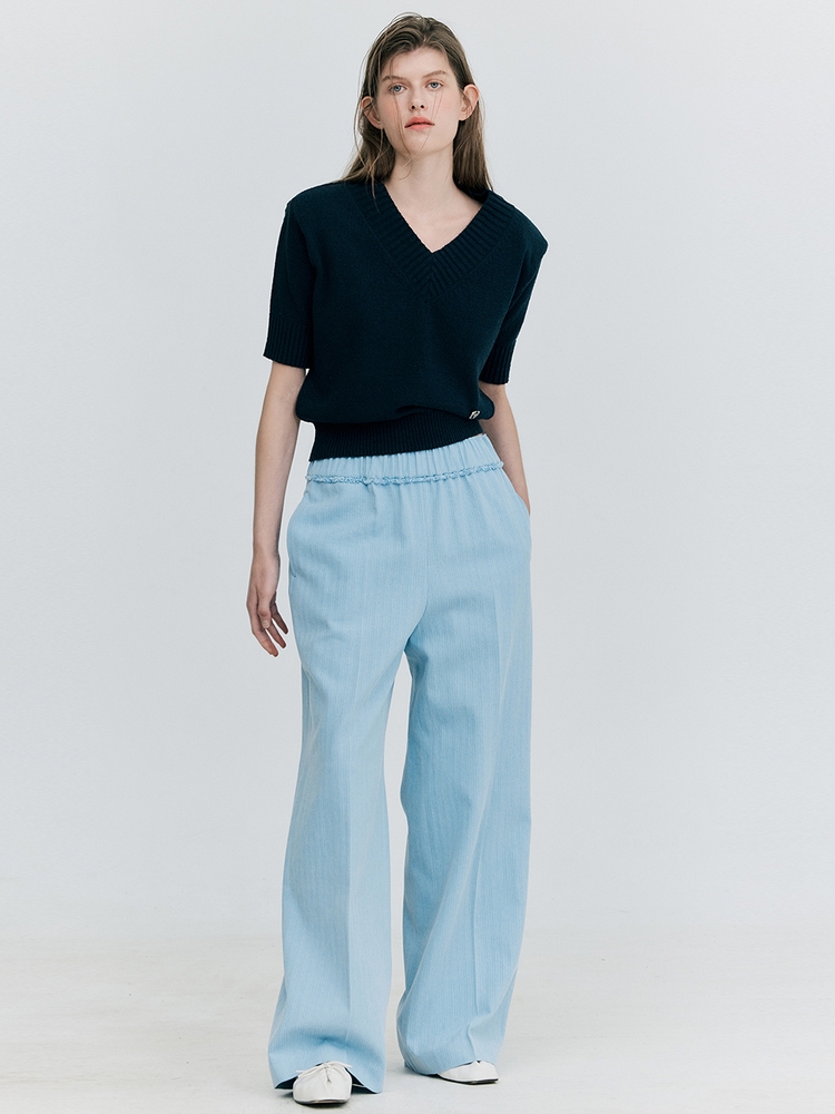 Color Banding Pants_Blue