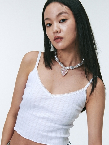 CALIE RIBBON BUSTIER WHITE