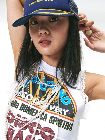 DD SOUND SLEEVELESS WHITE