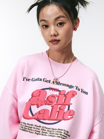 DISCO TRACK SWEATSHIRT PINK