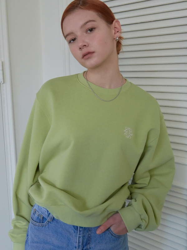 Lossy Symbol Logo Sweatshirt  Olive