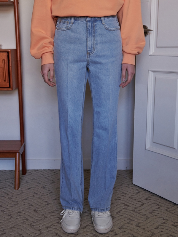 Lossy Line Semi-Wide Denim Pants