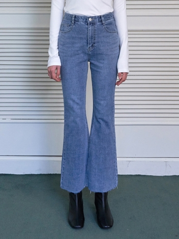 Lossy Washed Bootcut Denim Pants