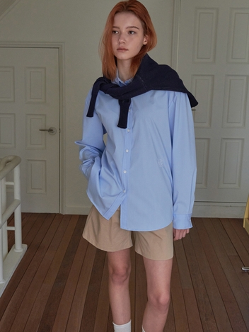 Lossy Symbol Accent Shirt Sky blue