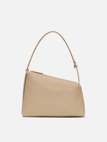 Rowie leather shoulder bag Jaune beige