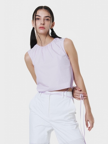 Shirring Strap Sleeveless PINK MBCSTO013PK