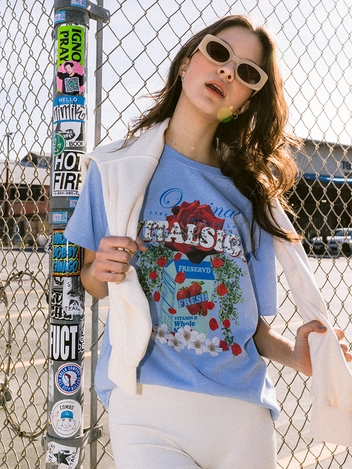 Rose Garden T-Shirt (Light Blue)