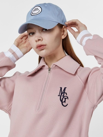 NEW SMILE BALL-CAP 몽버디 시그니처 뉴 스마일 볼캡 L.BLUE