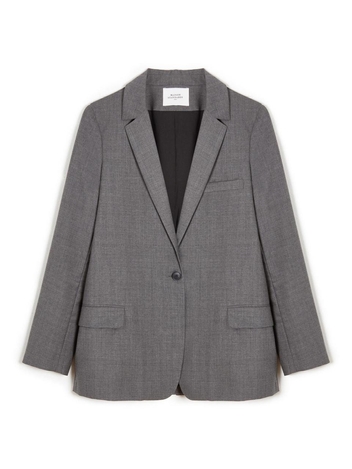 [MAISON STANDARDS]Veste Laine Froide_Gris chine