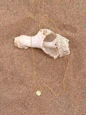 [Wilhelmina Garcia]Gold Skinny Yin Yang Necklace