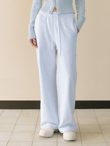 back pocket sweat pants (melange gray)