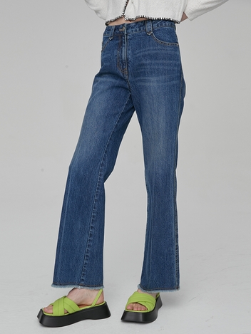 BOOTSCUT WASHING DENIM - BLUE