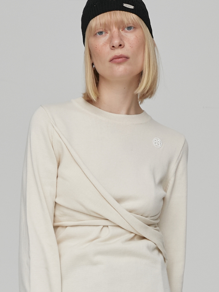 TWIST PULLOVER - IVORY